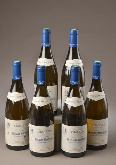 6 bottles CHASSAGNE-MONTRACHET Chanson 2009...