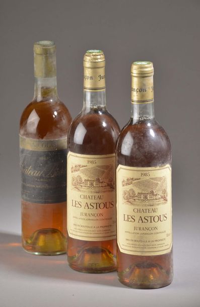 3 LIQUORY bottles (2 Jurançon 1985, 1 Barbier...