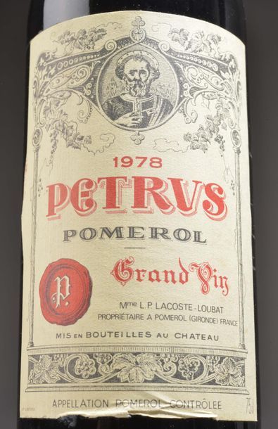 1 bottle PETRUS, Pomerol 1978 (etlt, TLB/LB)...