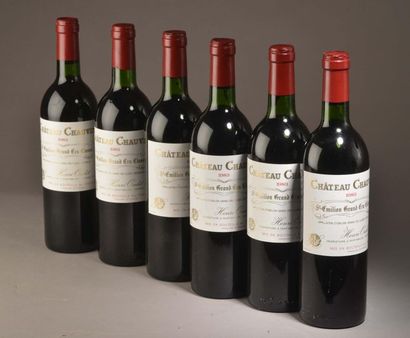 6 bottles Château CHAUVIN, Grand Cru St-Émilion...