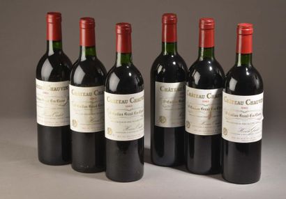 6 bottles Château CHAUVIN, Grand Cru St-Émilion...