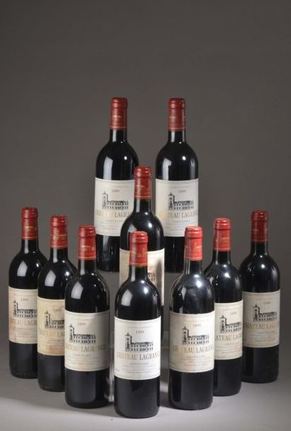 10 bottles Château LAGRANGE, 3° cru Saint-Julien...