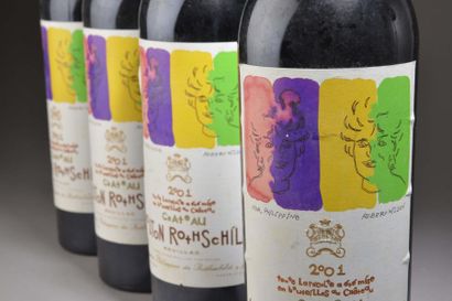 4 bottles Château MOUTON-ROTHSCHILD, 1° cru...