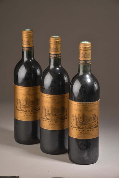 3 bottles Château D'ISSAN, 3° cru Margaux...