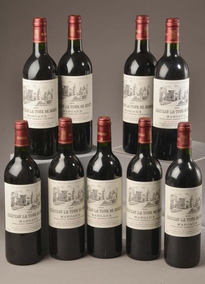 9 bottles Château LA TOUR DE MONS, Margaux...