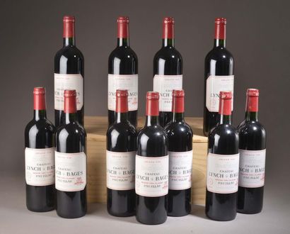 11 bottles Château LYNCH-BAGES, 5° cru Pauillac...
