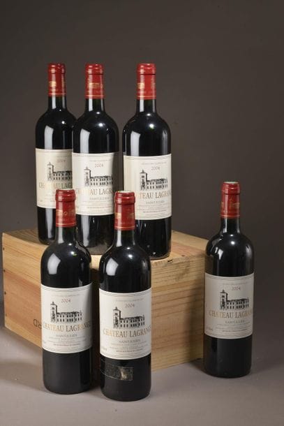 6 bouteilles Château LAGRANGE, 3° cru Saint-Julien...