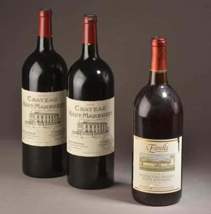 2 magnums Château HAUT MARBUZET, Saint-Estèphe...