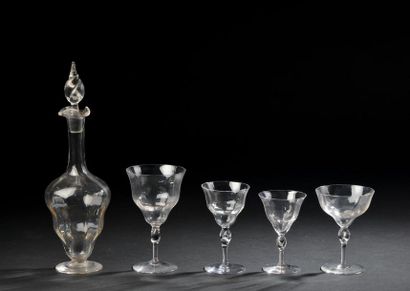 MURANO.

Glasses service in blown glass with...