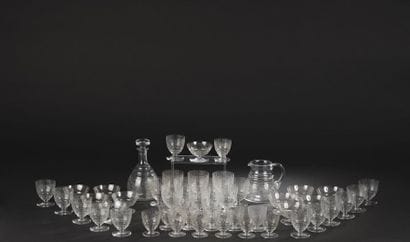 BACCARAT. 
 Glass service part in crystal...