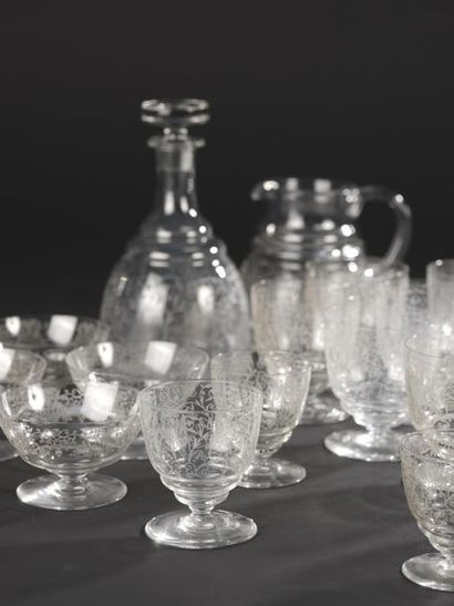 BACCARAT. 
 Glass service part in crystal...