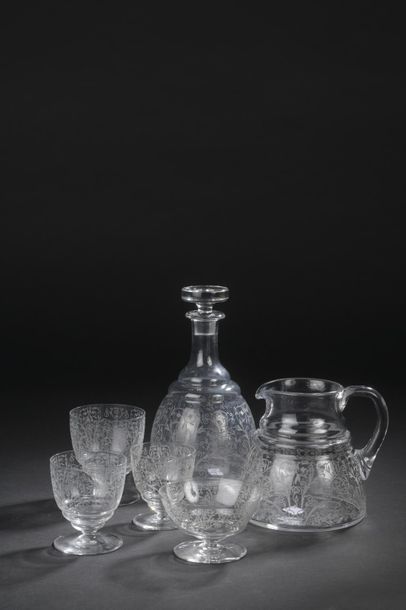 BACCARAT. 
 Glass service part in crystal...