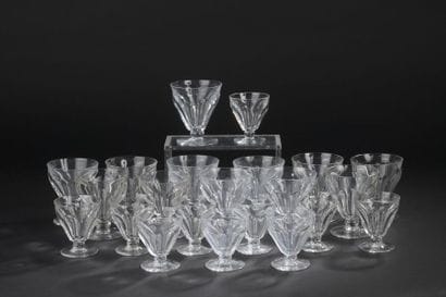 BACCARAT. 
 Part of cut crystal glass services...