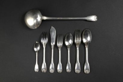 Silver housewife's part in silver model net...