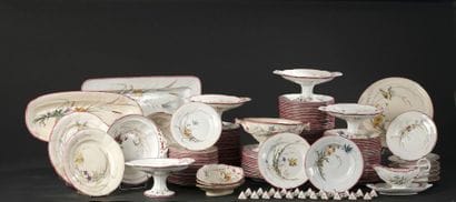 SARREGUEMINES. 
 Earthenware dinner service...