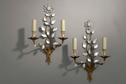 Maison BAGUÈS.

Paire d'appliques en fer...