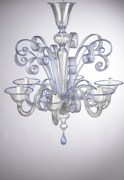 VERONESE.

Lustre en verre soufflé de Murano...
