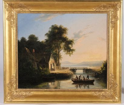 Charles Claude DELAYE (Paris, 1793 - 1848).

Lake...