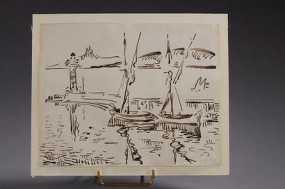 Paul SIGNAC (Paris, 1863 - 1935).

Port de...