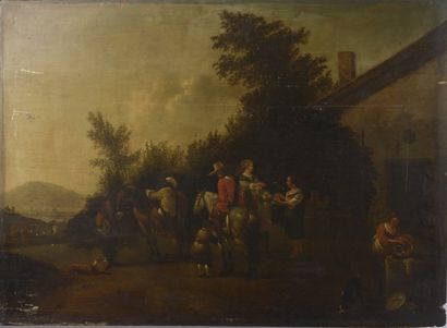 17th century Dutch school, surrounded by...