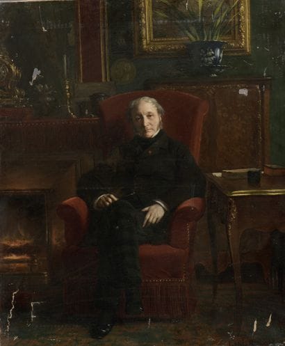 Louis ROUX (Paris, 1817 - 1903).

Portrait...