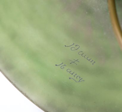 DAUM.

Pied de lampe en verre multicouche...