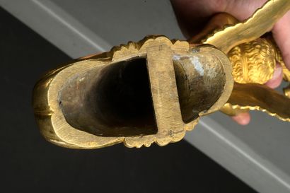 A suite of four finely chased and gilded...