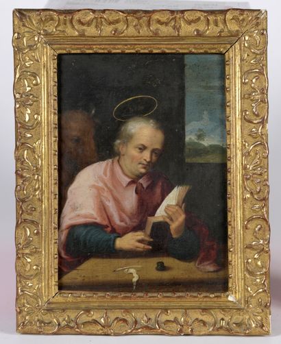 Flemish school around 1620.

Saint Luke.

Oil...