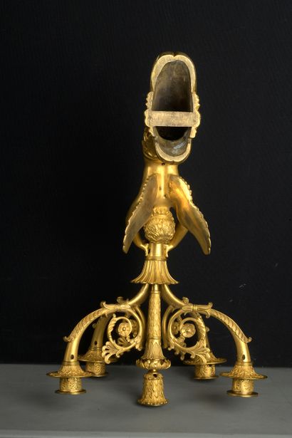 A suite of four finely chased and gilded...
