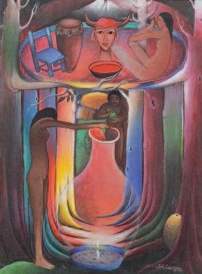 École Haïtienne
Sirènes Acrylique sur toile,...