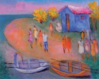 Henri CALIXTE (1933)
Paysage impressionniste...