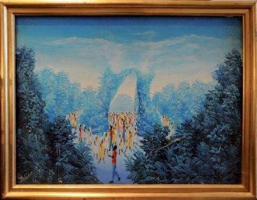 D. SENATUS
Symphonie en bleu Huile sur toile...