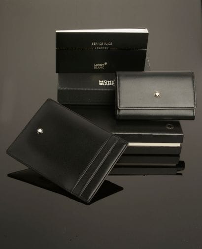 MONTBLANC.

Ensemble de deux petites maroquineries...