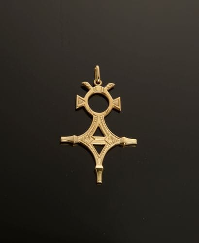 Tuareg cross pendant in 18k yellow gold.

Goldsmith's...