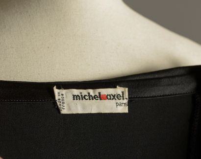 MICHEL AXEL Paris.

Black silk blend dress...