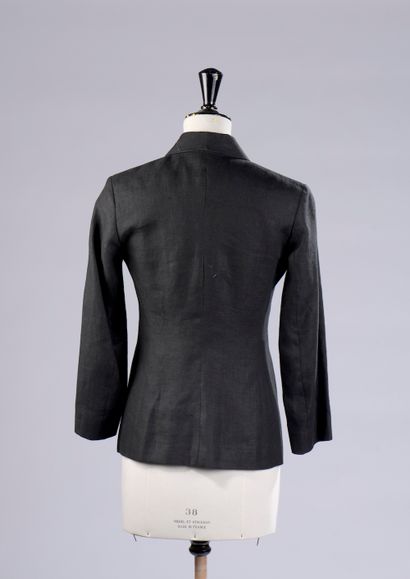 CLÉMENT RIBEIRO.

Belted black cotton jacket,...