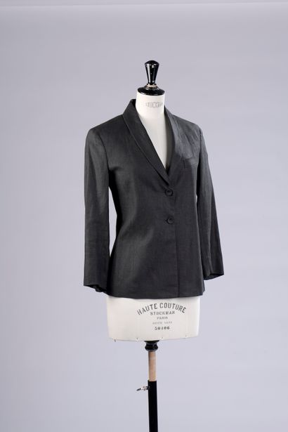 CLÉMENT RIBEIRO.

Belted black cotton jacket,...