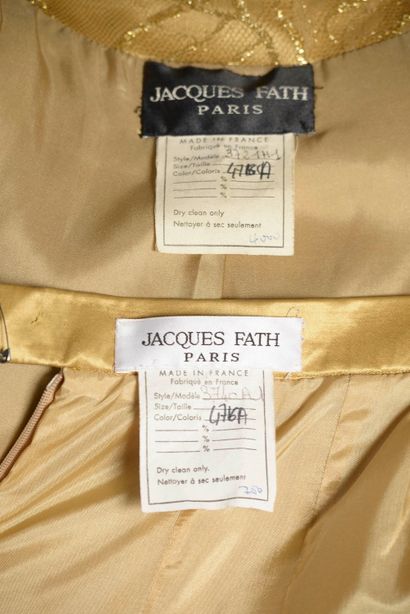 JACQUES FATH.

Ensemble de tailleur jupe...