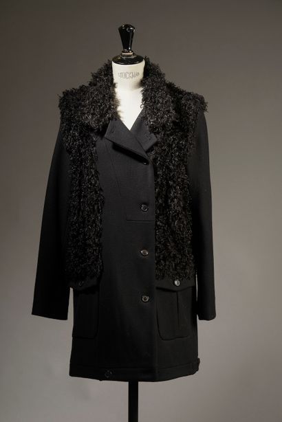MARIA LUISA Paris.

Navy blue wool coat,...
