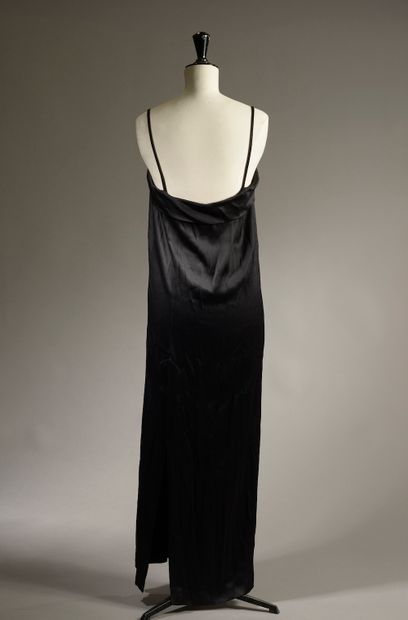 MICHEL AXEL Paris.

Black silk blend dress...