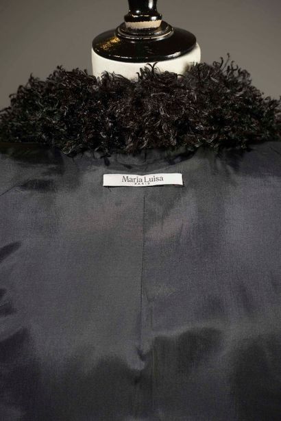 MARIA LUISA Paris.

Navy blue wool coat,...