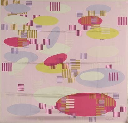 CHRISTIAN DIOR. 

Silk square decorated with...