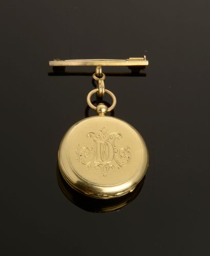 Ensemble en or jaune 18k comprenant : 

-...