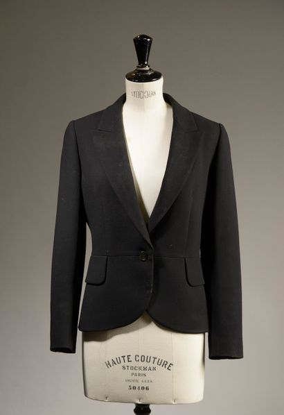ALAÏA Paris.

Black cotton belted jacket,...