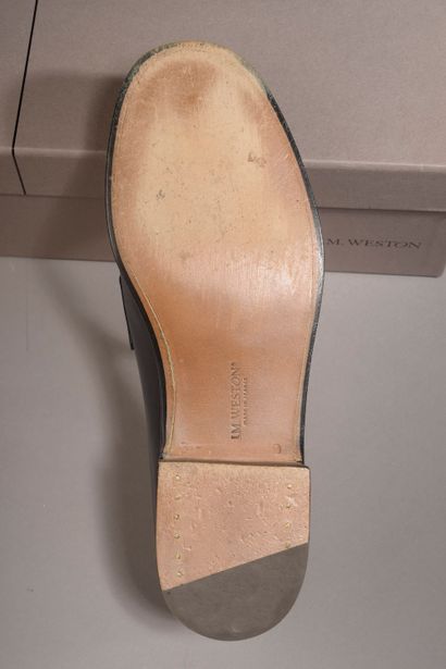 J. M. WESTON. 

Pair of navy blue leather...