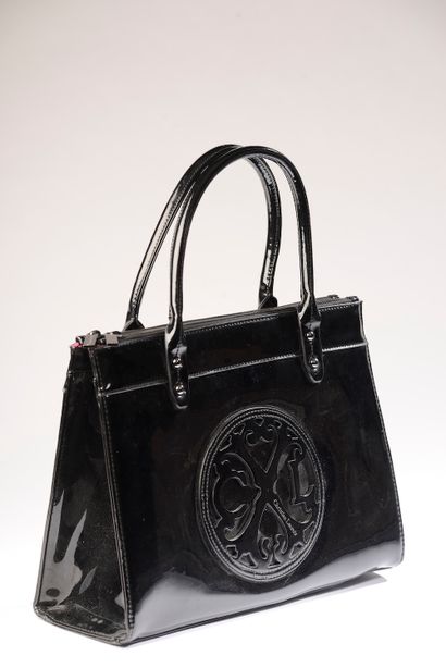 CHRISTIAN LACROIX. 

 Black patent leather...