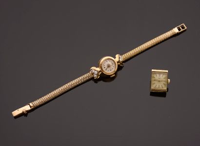 Ladies' wristwatch in 18k yellow gold, the...