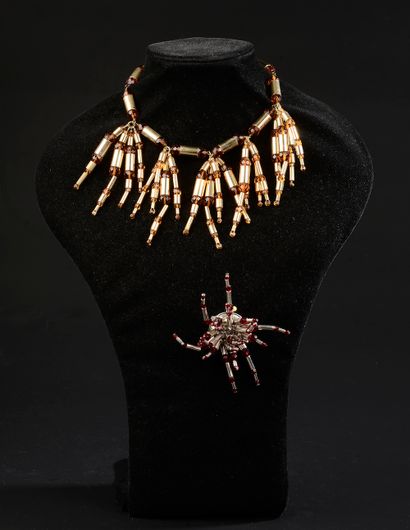 PACO RABANNE.

Necklace made of gilded metal...
