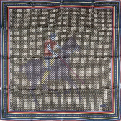 LOEWE.

Silk square decorated with a polo...