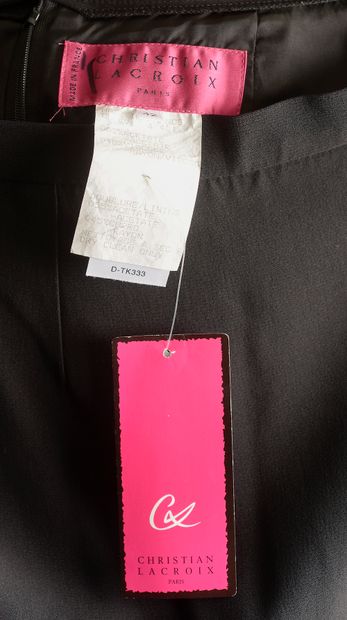 CHRISTIAN LACROIX. 

 Black skirt in mixed...